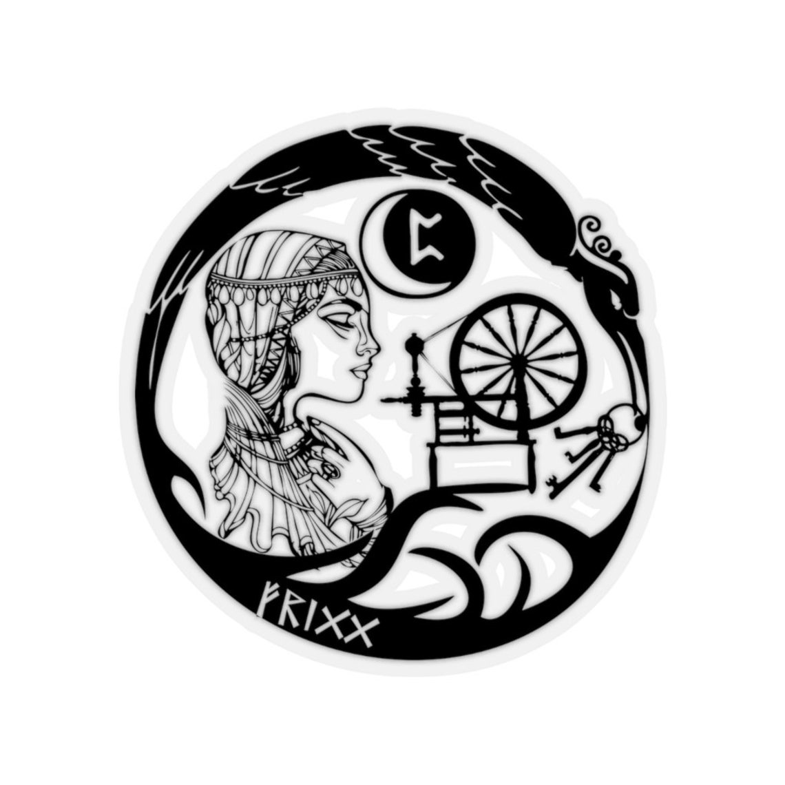 Frigg Viking Sticker Freya Norse Decal Viking Vinyl Etsy