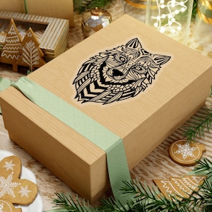 Fenrir Wolf Norse Sticker | Viking Decal | Norse Vinyl | Nordic Art | Wolf Graphic | Witchy Design | Gothic Sticker | Viking Accessories