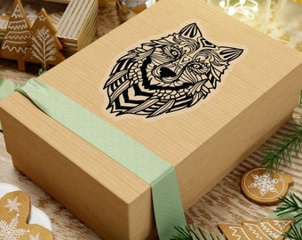 Fenrir Wolf Norse Sticker | Viking Decal | Norse Vinyl | Nordic Art | Wolf Graphic | Witchy Design | Gothic Sticker | Viking Accessories