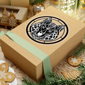 Fenrir Wolf Viking Sticker | Norse Decal | Viking Vinyl | Nordic Art | Wolf Graphic | Witchy Design | Gothic Sticker | Viking Accessories