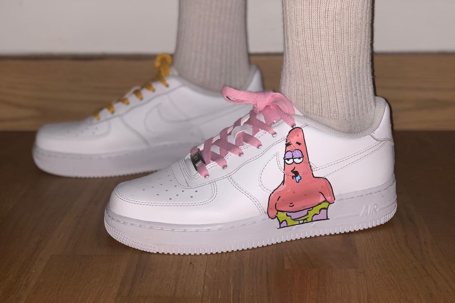 Air force 1 Spongebob Custom Shoe | Etsy