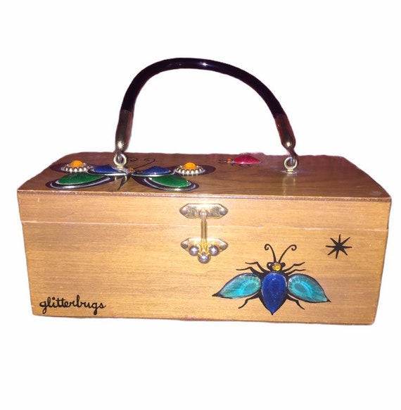 Vintage Enid Collins Glitterbugs Box Purse