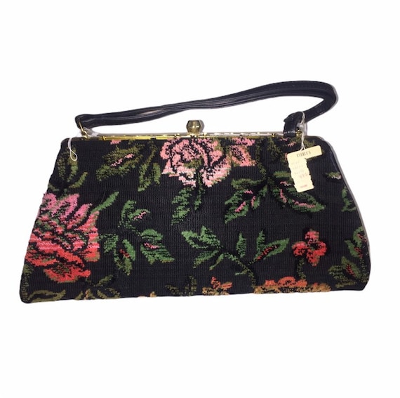 NOS Pristine Carpet Bag Handbag