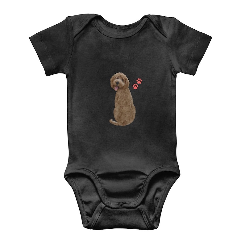 Labradoodle Dog Classic Baby Onesie Bodysuit,Baby Shower Gift
