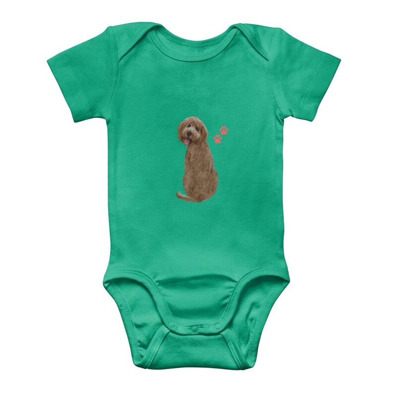 Labradoodle Dog Classic Baby Onesie Bodysuit,Baby Shower Gift