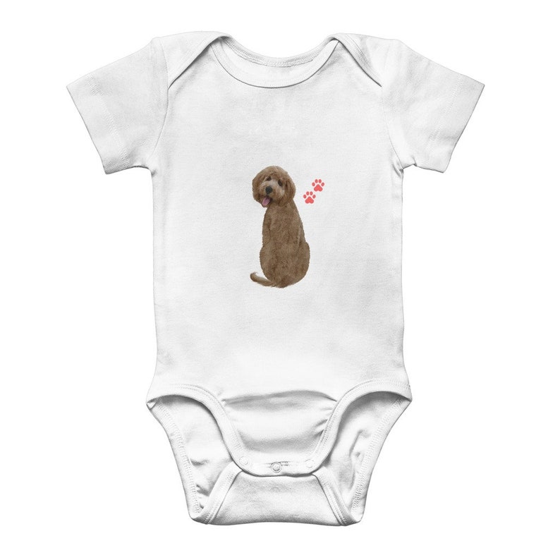 Labradoodle Dog Classic Baby Onesie Bodysuit,Baby Shower Gift