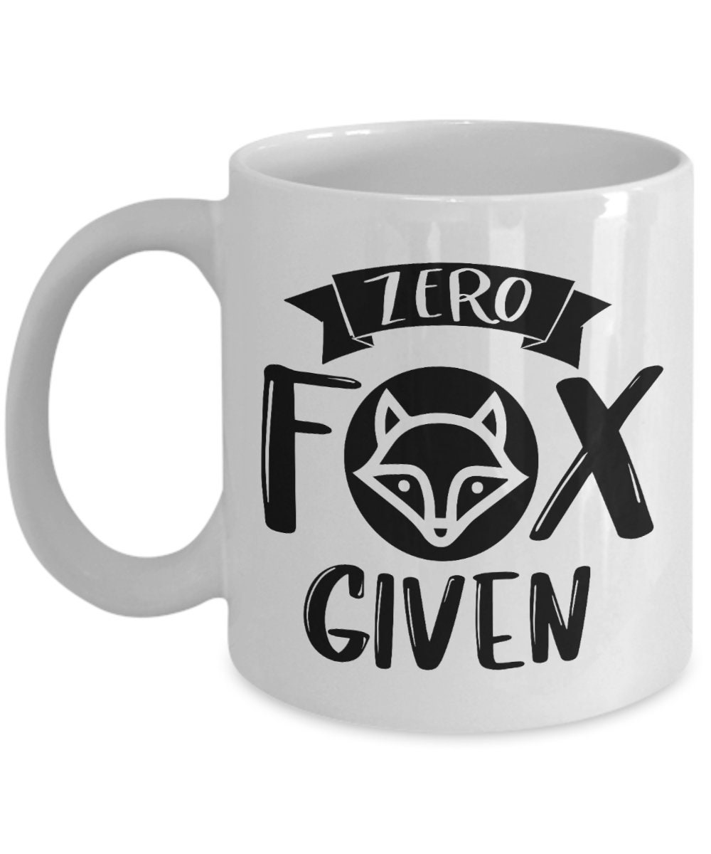 Zero Fox Given Mug Novelty Coffee Mug Gift Mug Ceramic Cup Etsy