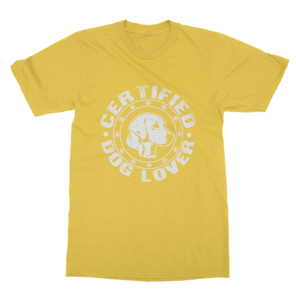 Dog Lover Classic Adult TShirtCertified Dog Lover Shirt for Etsy