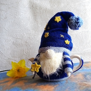Tea cozy for teapot,  gnome wizard, tea party, house warming gift .
