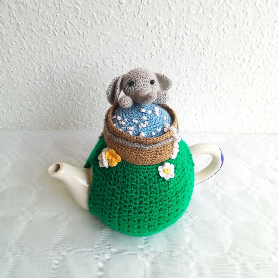 Elephant Teapot Cozy Knitted Tea Cozy for 2 Cups. Etsy