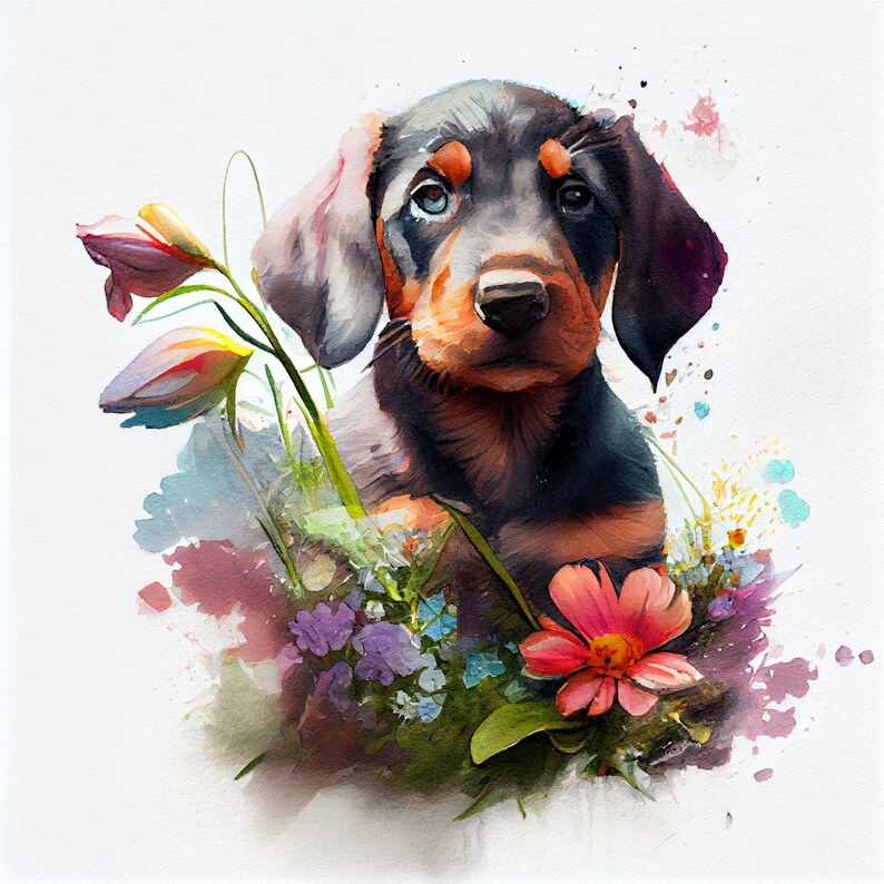Instant Download Doberman Clipart