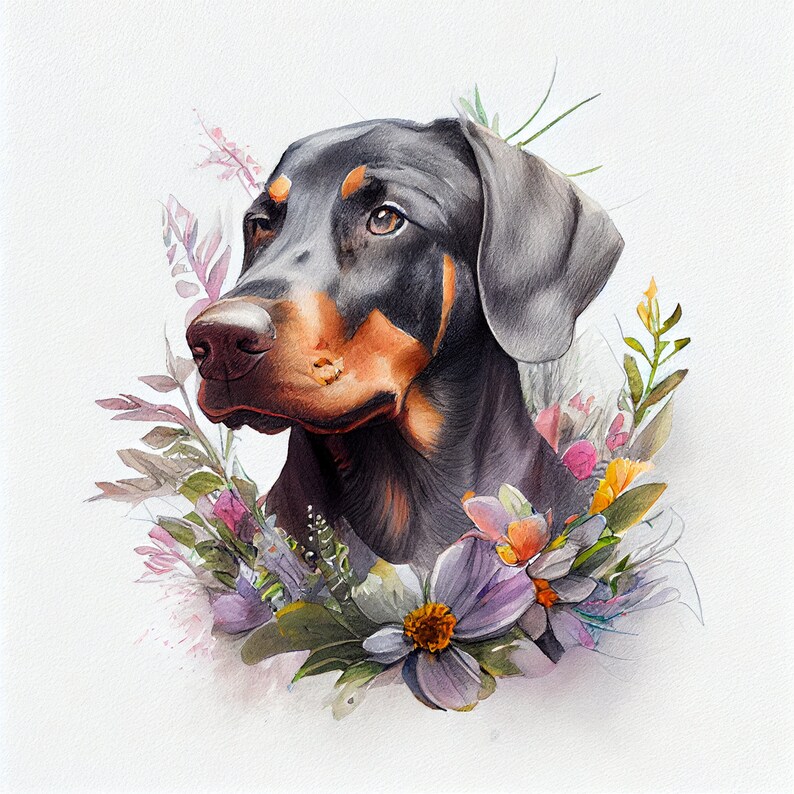 DIY Projects with Doberman Puppy Graphics