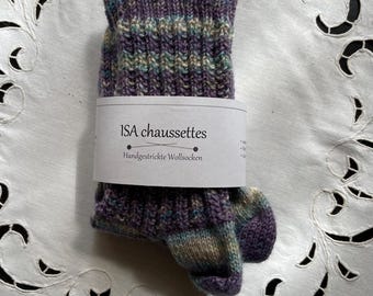 Chaussettes en laine tricotées à la main, pointure 38/39