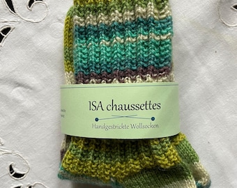 Chaussettes en laine tricotées à la main 38/39