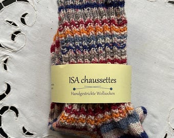 Chaussettes en laine tricotées à la main, pointure 38/39