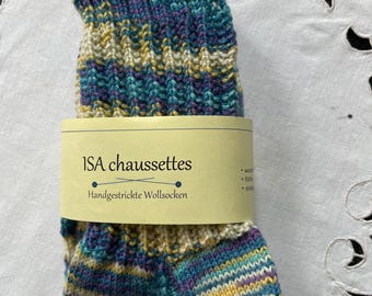 Chaussettes en laine tricotées à la main, pointure 36/37