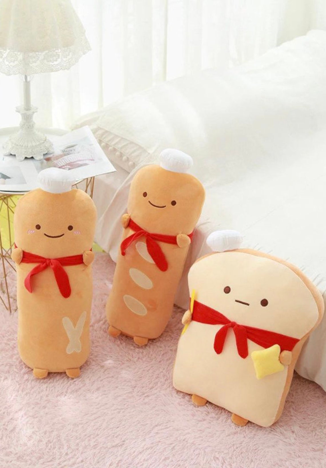 Bread Plush Toast Pillow Kawaii Food Plushies Japan Food Etsy