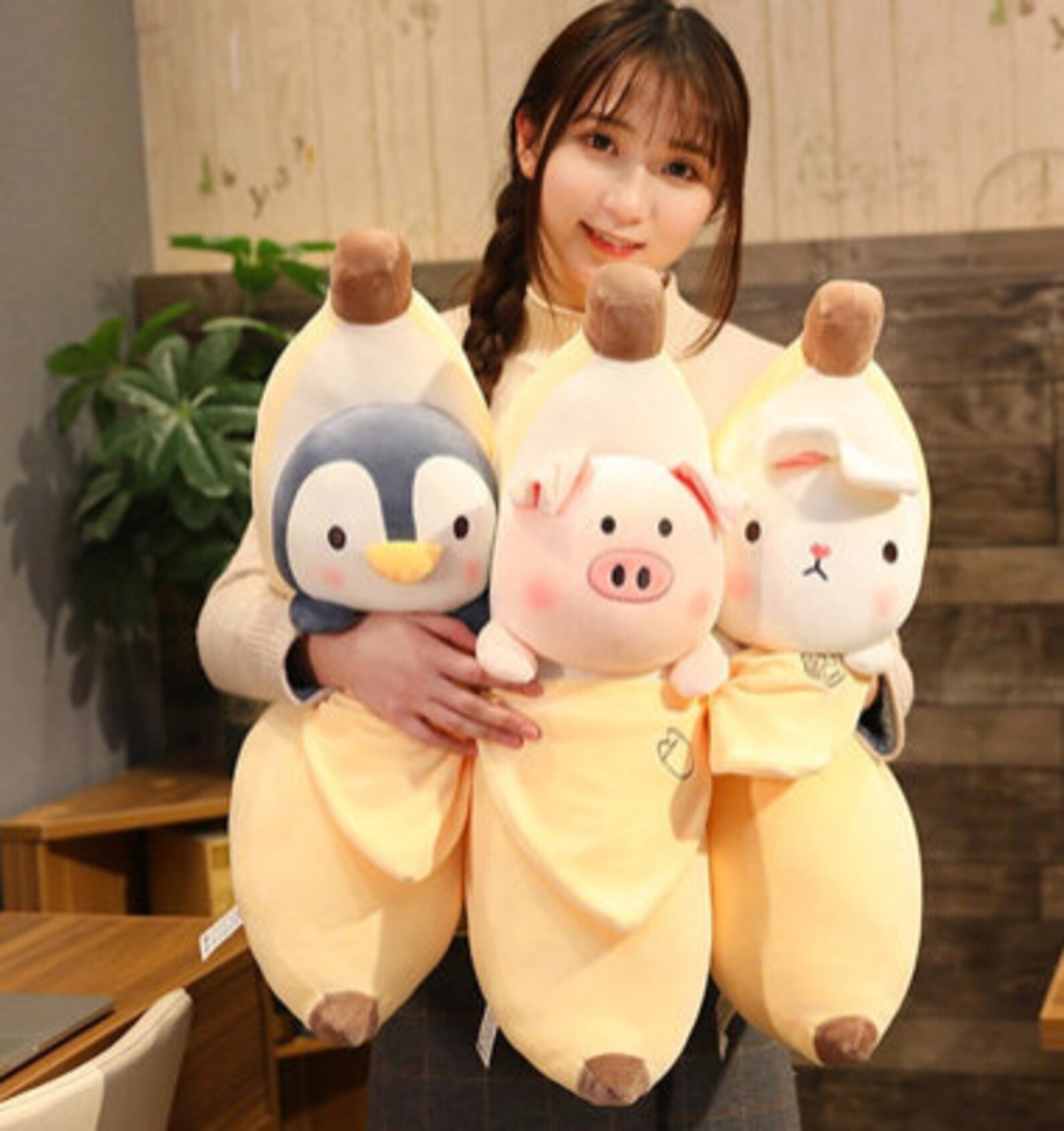 Banana Plush Banana Pillow Body Pillow Soft Toy Stuffed Etsy