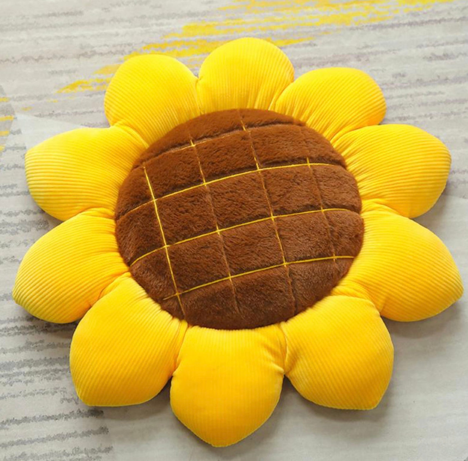 Sunflower Plush Seat Cushion Kawaii Pillow Gifts for her Kid Etsy