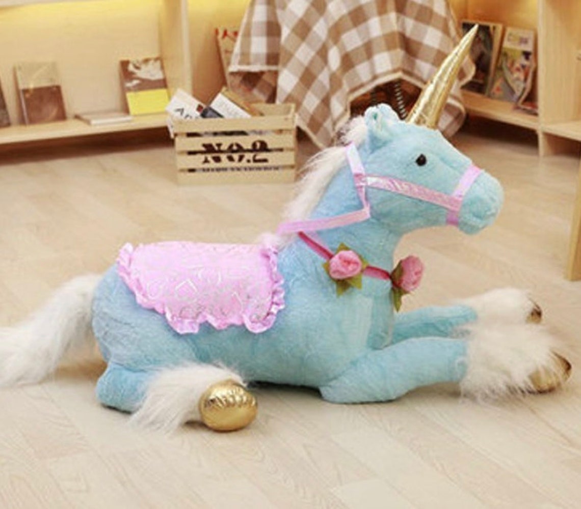 Unicorn Stuffed Animal Unicorn Plush Cute Plushie Kawaii Etsy