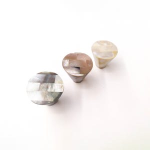 Mother of Pearl Cone Cabinet Knob , set of 2