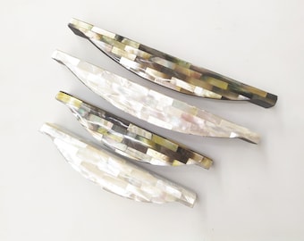 Mother of Pearl Cabinet Pull - Luna Handle Seashell Handle