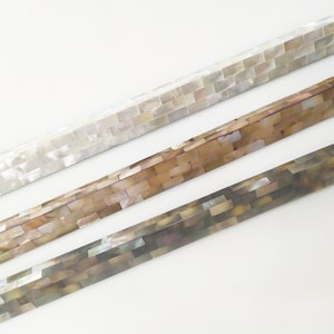 Mother of Pearl Big Streamline Pull , Jumbo Streamline Pearl Cabinet Handle
