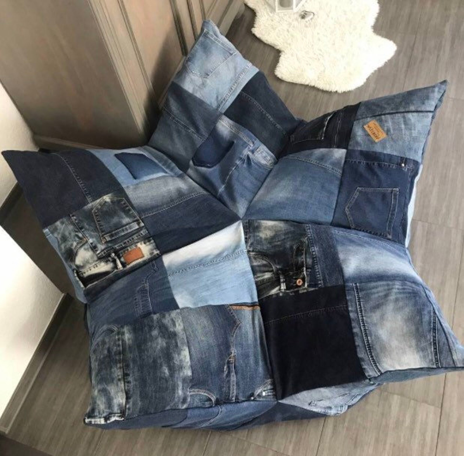 XXL Bodenkissen Hundebett Tierbett Sternenkissen Hund Etsy