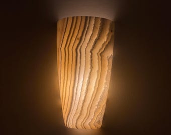 Abajur de alabastro - apliques de parede - Feito à mão - Alabastro egípcio