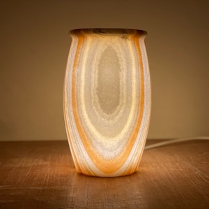 Alabaster lamp -  stone lamp