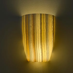 Alabaster wall lamp- wall sconce - Handmade - Egyptian Alabaster - wall light