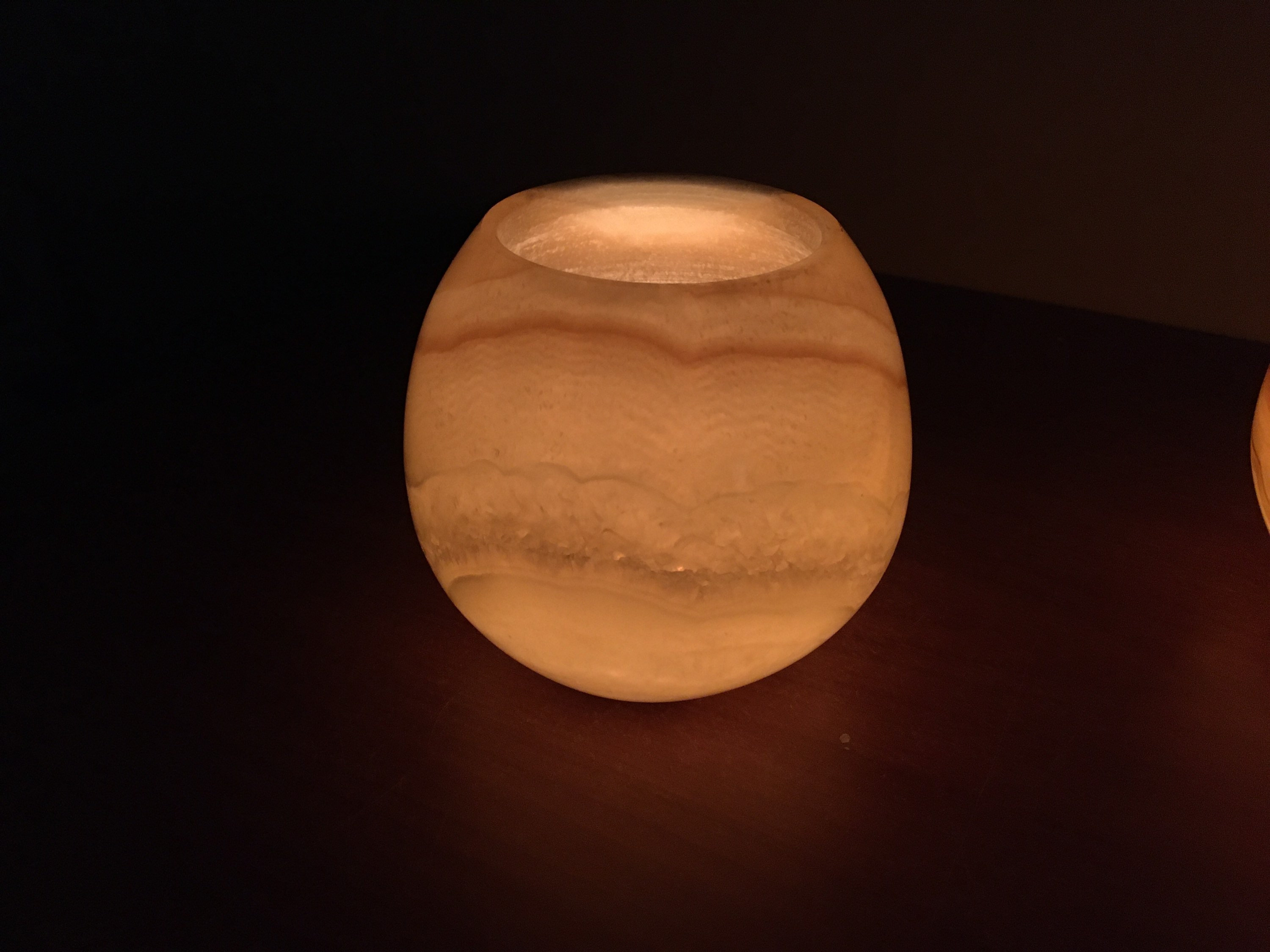 Alabaster Candleholder 4.72 votive tea light candles Etsy
