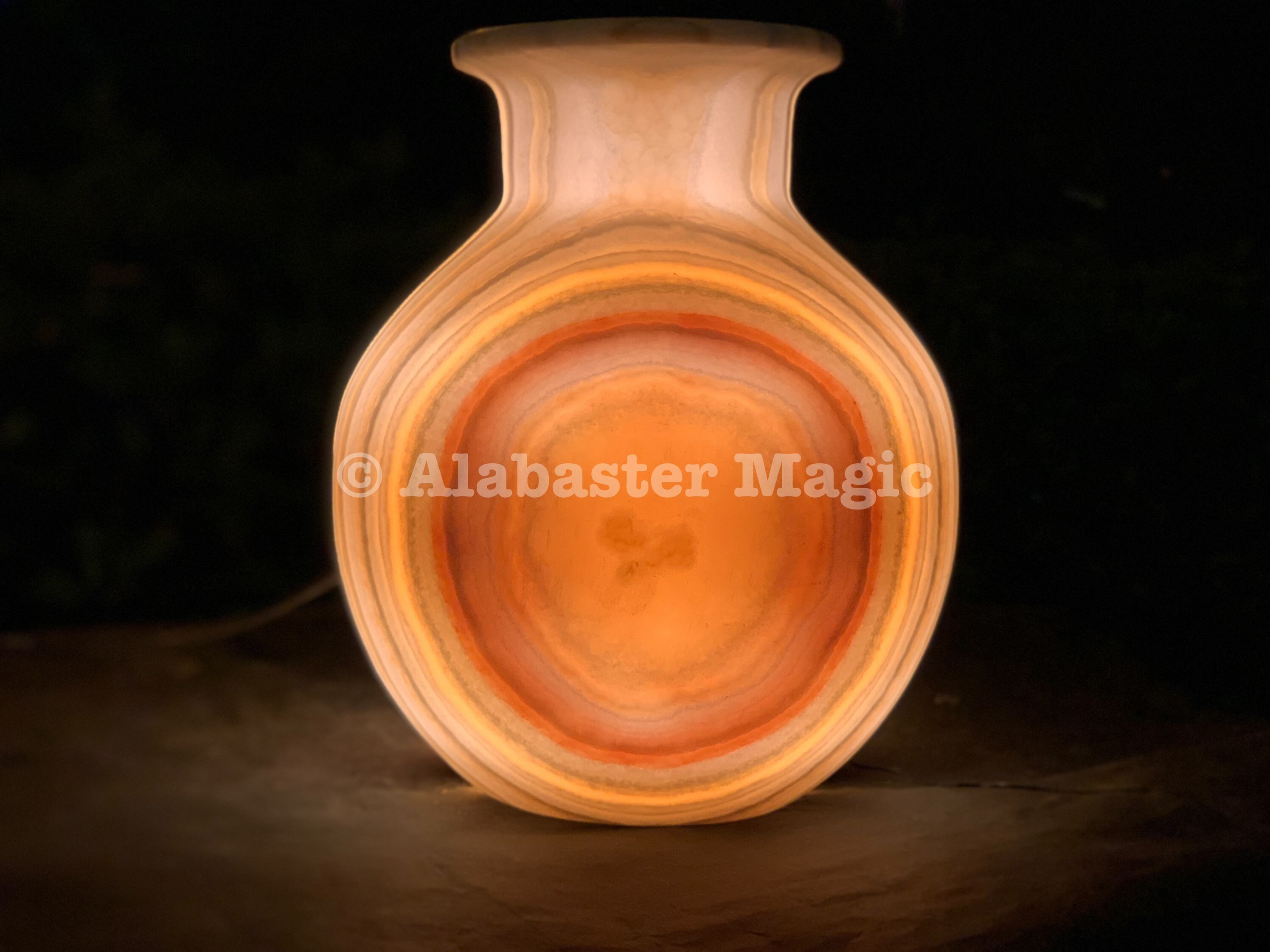 Lampe De Table En Albâtre