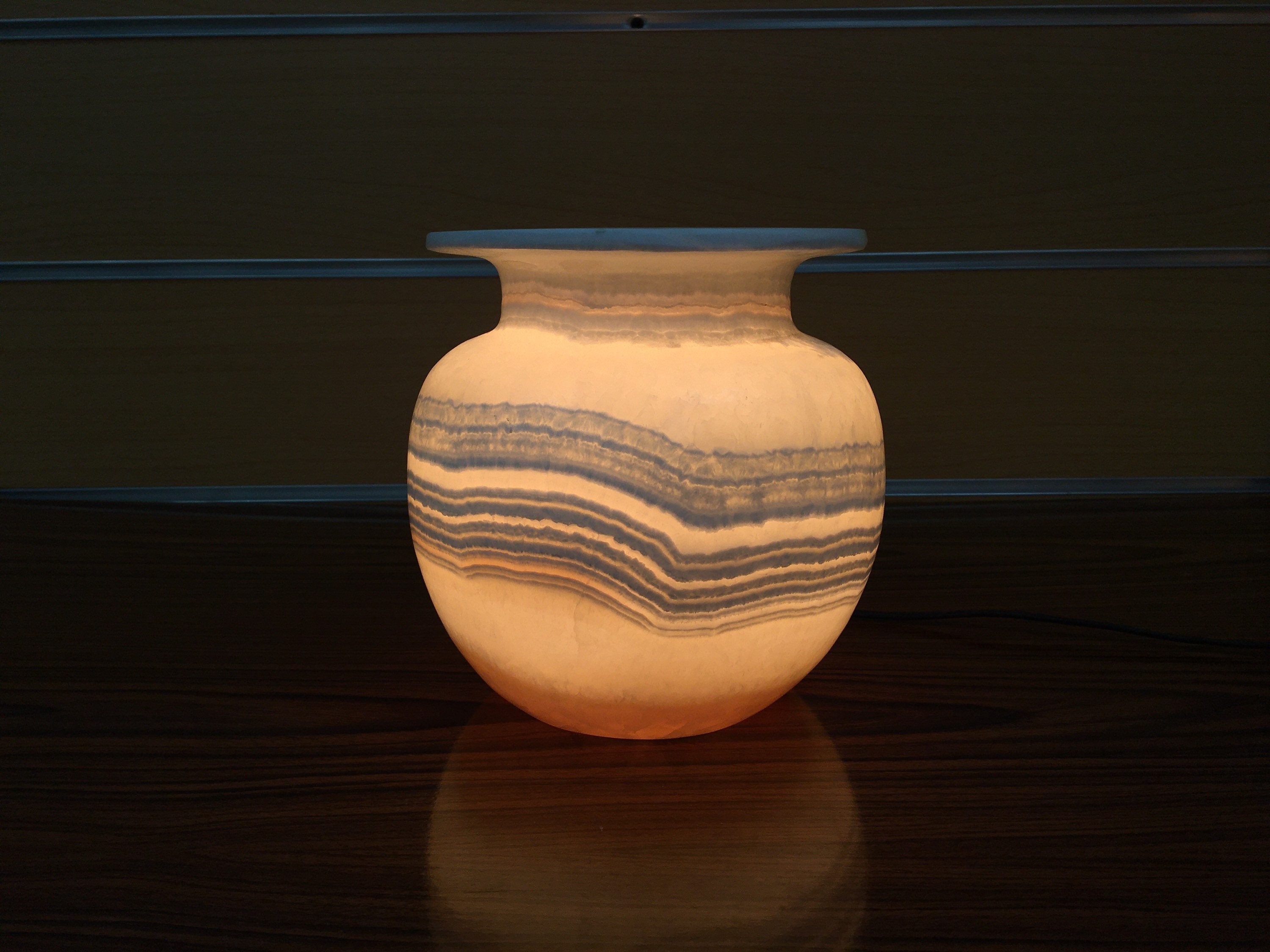 Alabaster Table Lamp / Unique Piece of Stone / 100 Natural Etsy