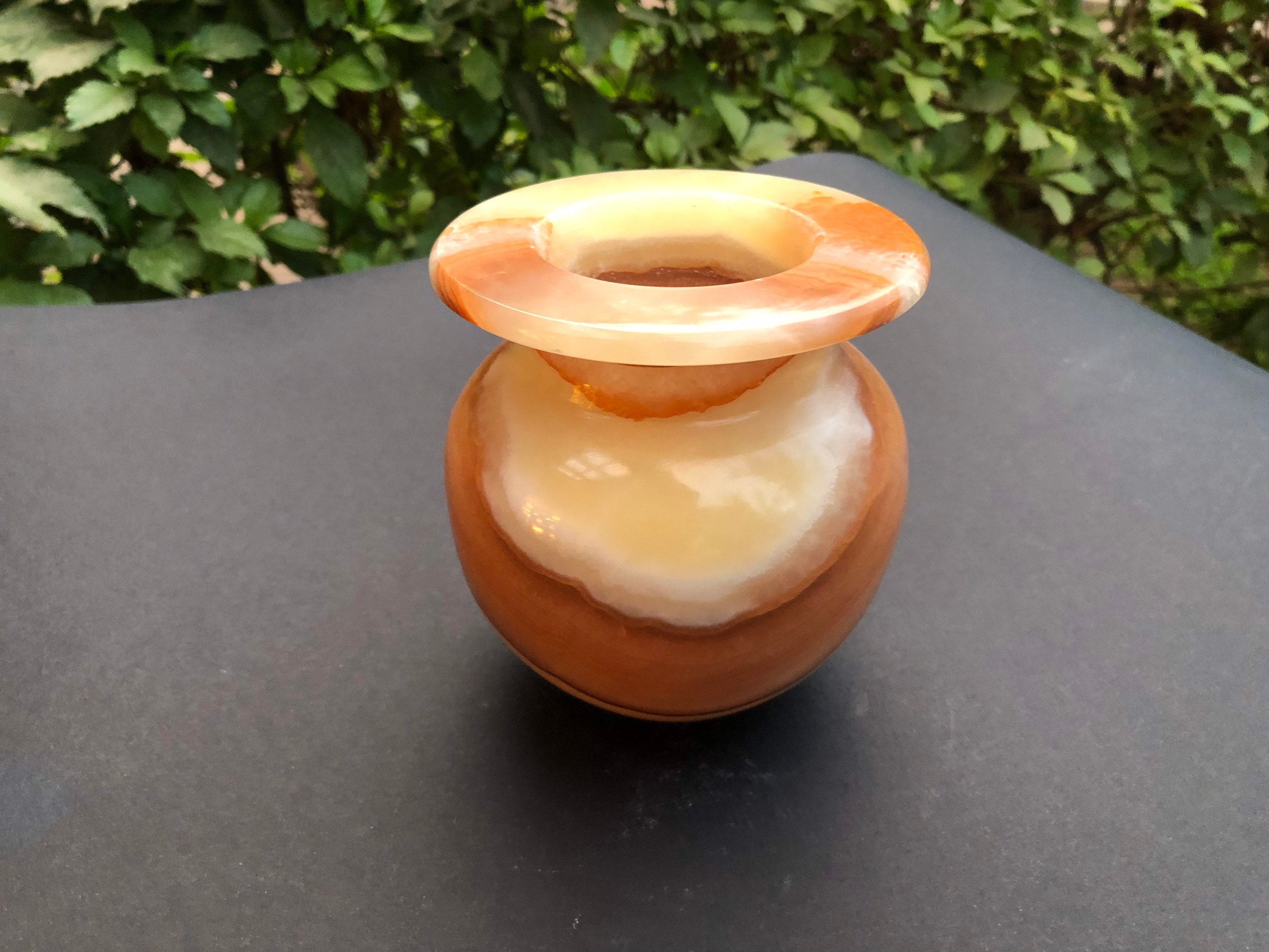 Alabaster vase / unique stone / unique colors/ 100 natural Etsy