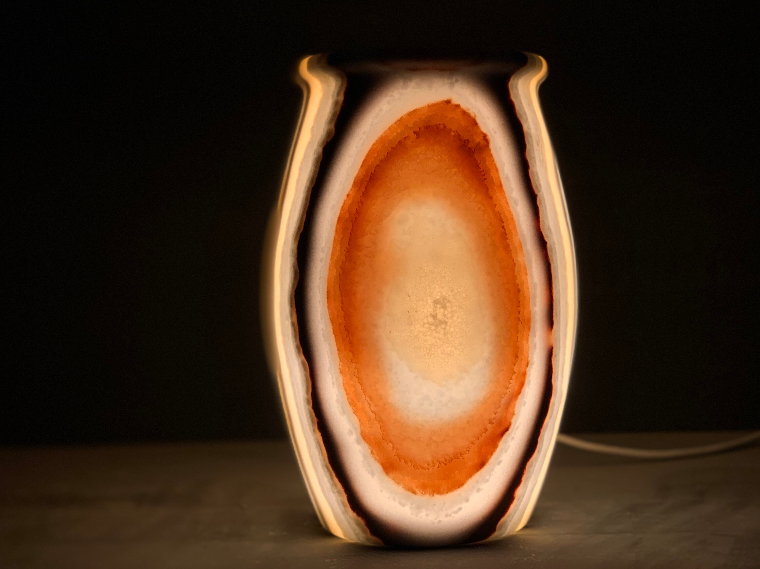 Lampe De Table En Albâtre