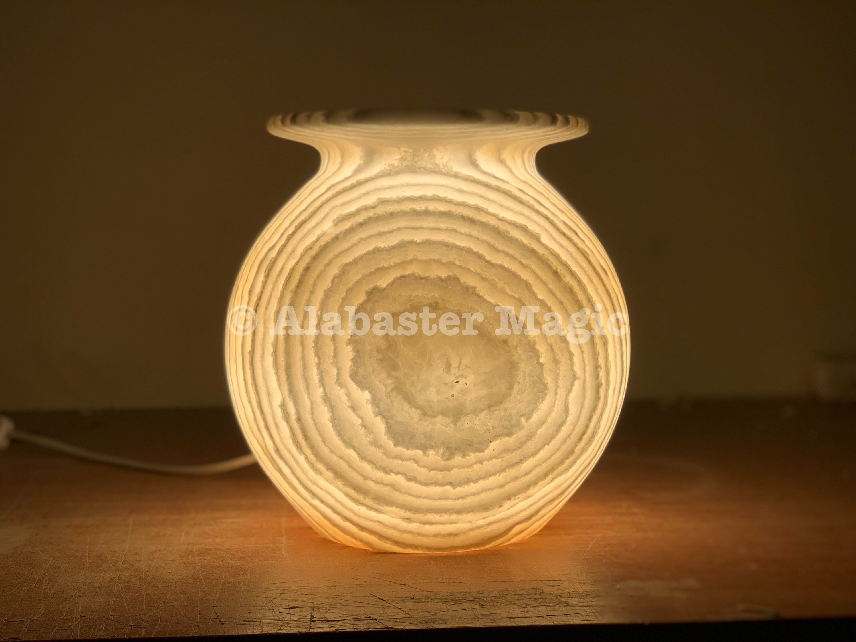 Lampe De Table En Albâtre/Forme