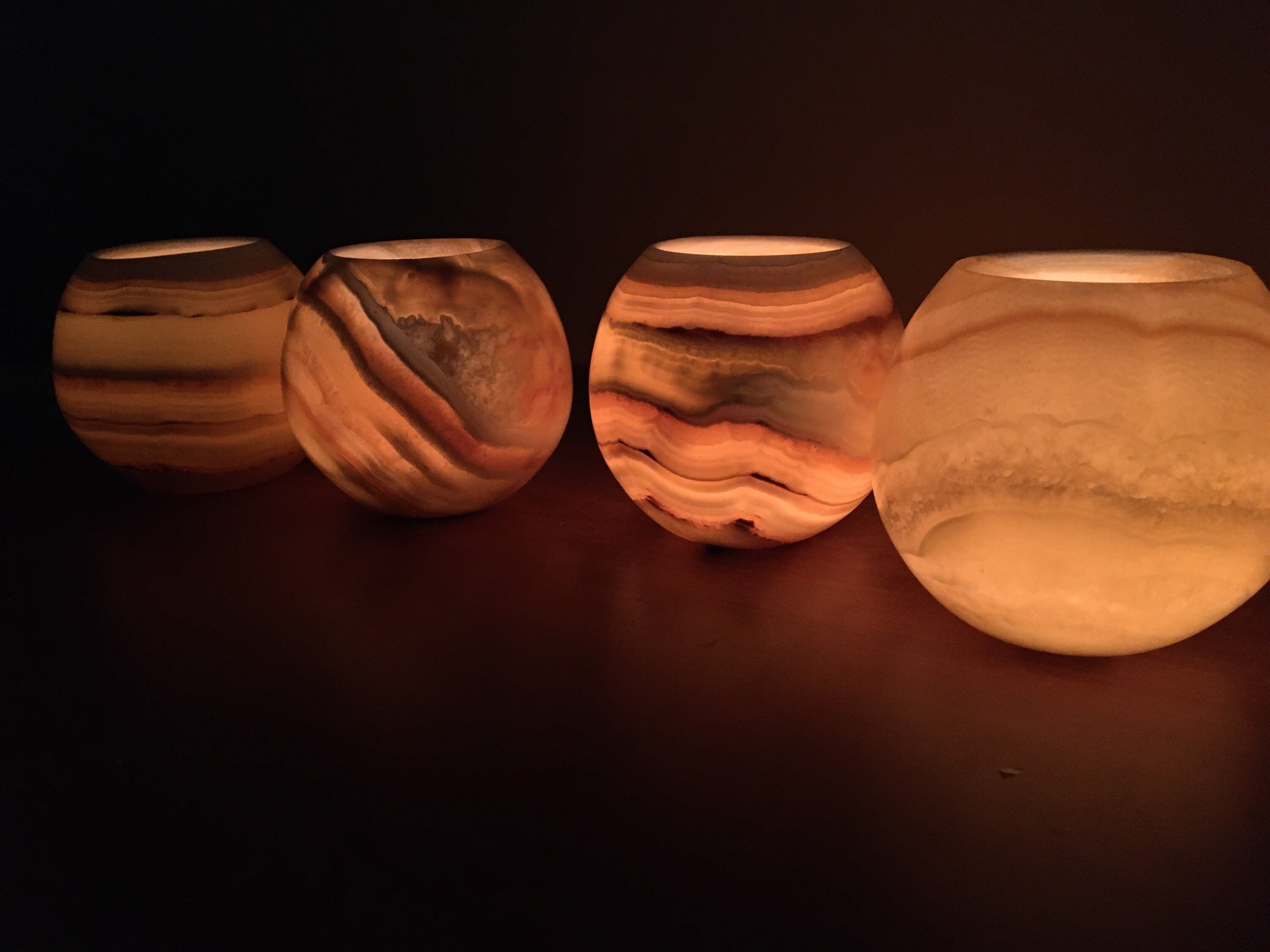 Alabaster Candleholder 4.72 votive tea light candles Etsy