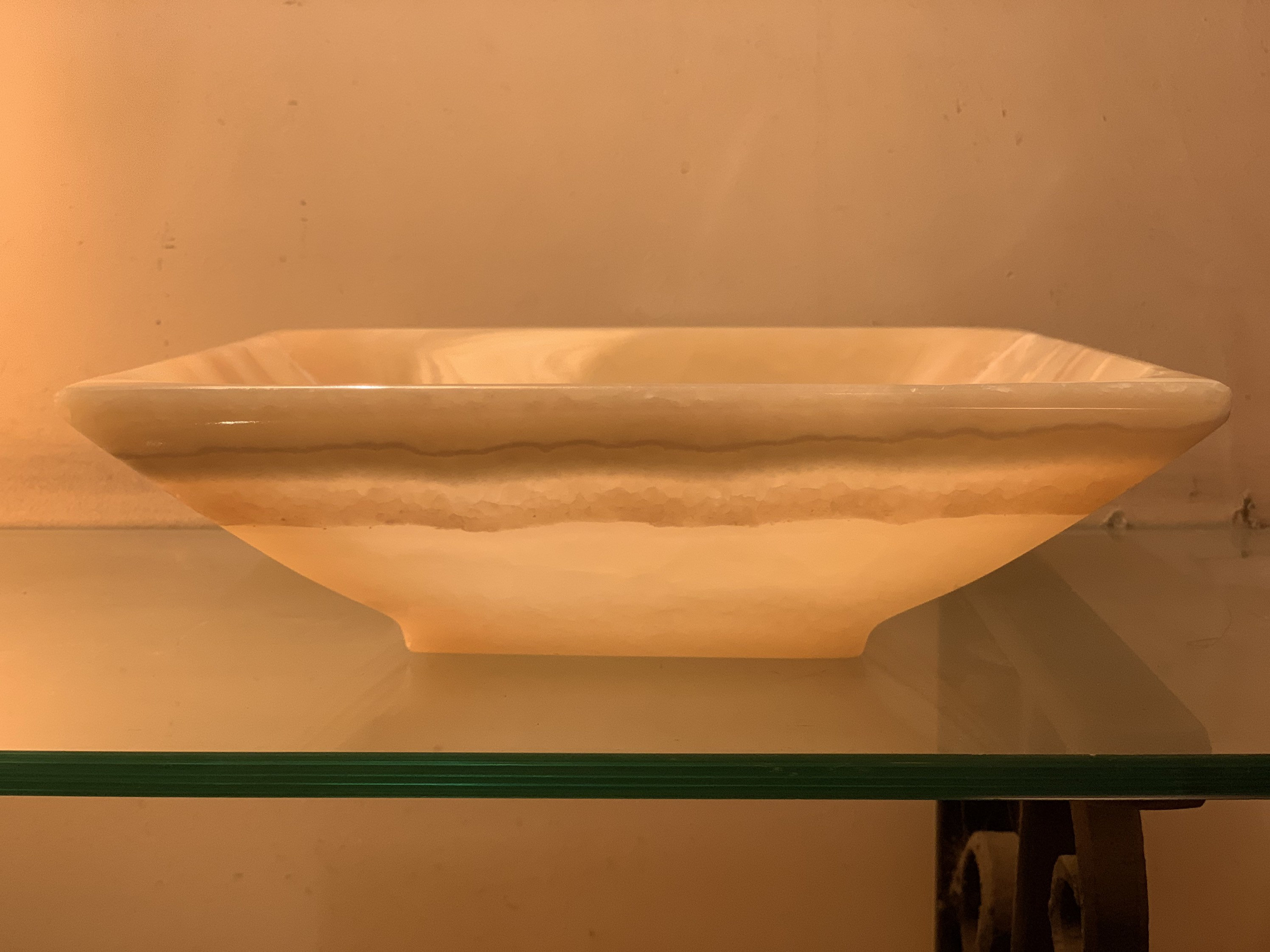 Alabaster Bowl / 100 natural marble stone / Handmade / Etsy