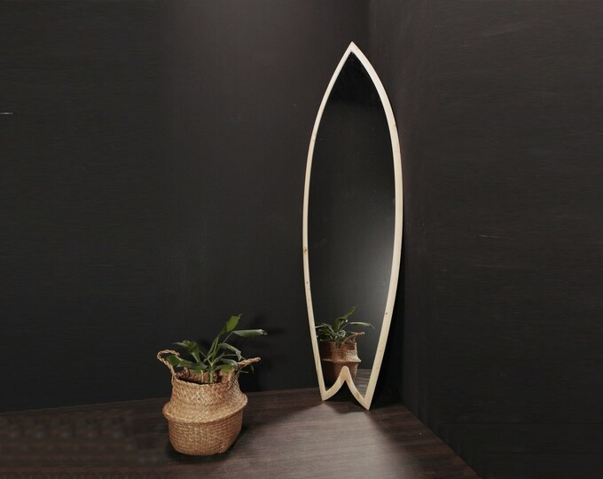 Surfboard Mirror Wall Art ,sea Foam, Beach Sign, Surfing Gift, Bar