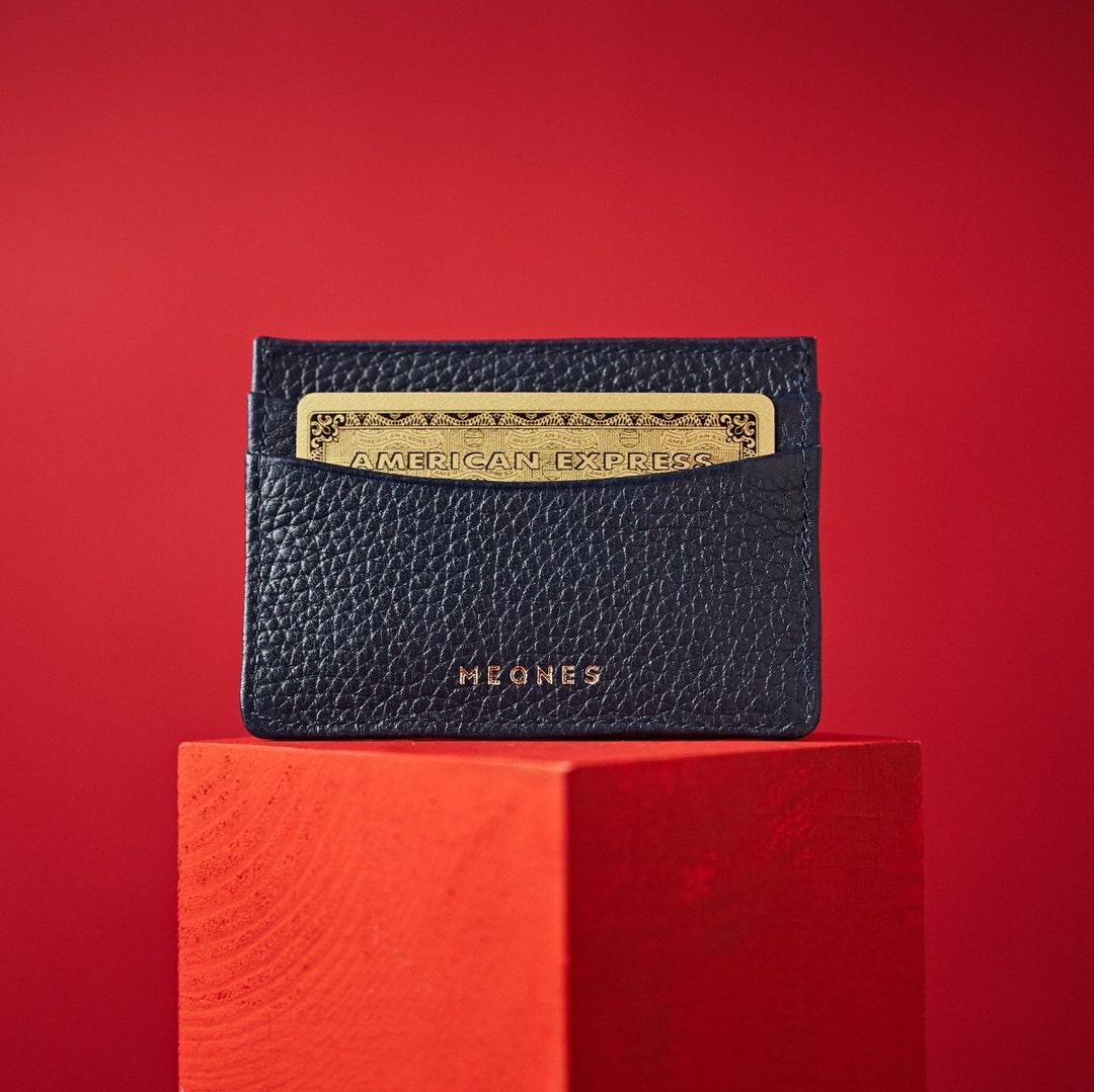Designer Leather Card Holder Handcrafted From Premium Italian Leather Mens Leather Credit Card Wallet Womens Minimalist Leather Wallet Etsy