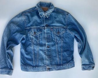 Levi's 1970’s  small  ‘e’ 2 pocket denim vintage jacket size 42