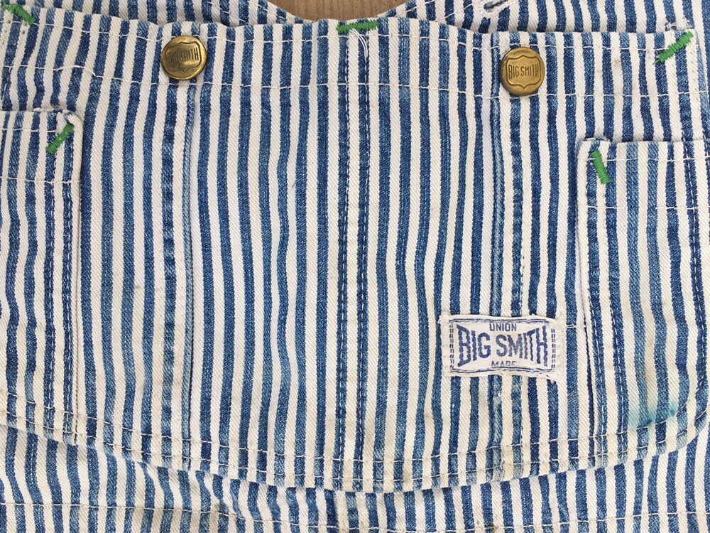 Big Smith 1950s Union Made Hickory Vintage Bib Overalls Size