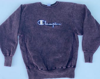 champion reverse weave 90's  usa made vintage embroidered  sweatshirt size (xl)