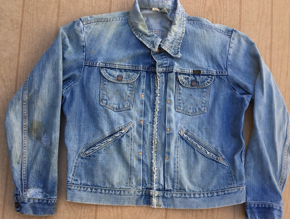 Wrangler Blue Bell 1950's Indigo Denim Vintage Jacket - Etsy