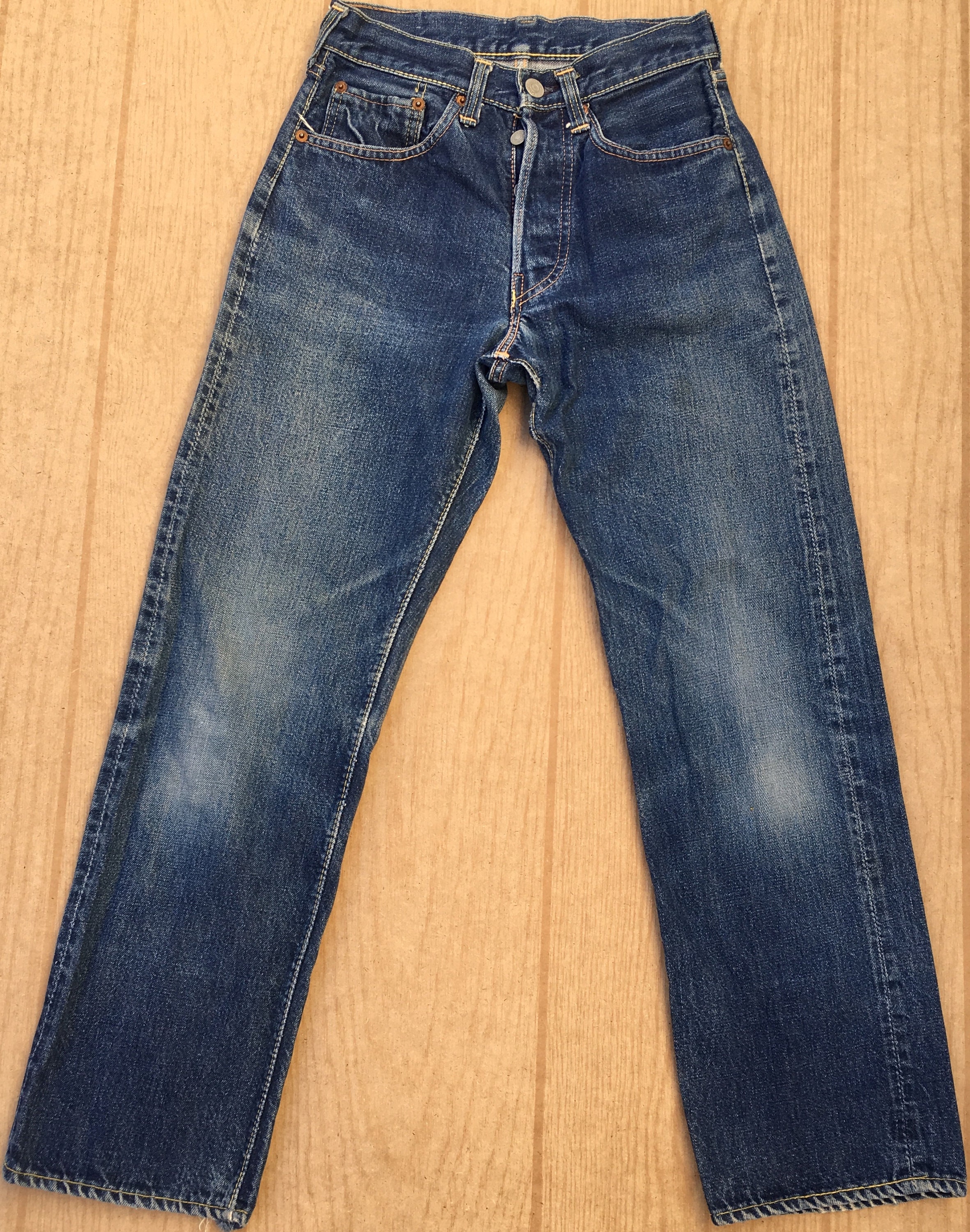 New Levi's Vintage 1954 501 z limited edition Big E selvedge straight blue  jeans ladies women unisex men W27 27 inches rare LVC uk8 uk10