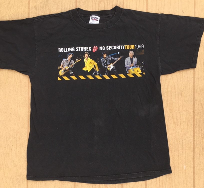 Rolling Stones 1999 No Security Tour Vintage T-shirt Size XL
