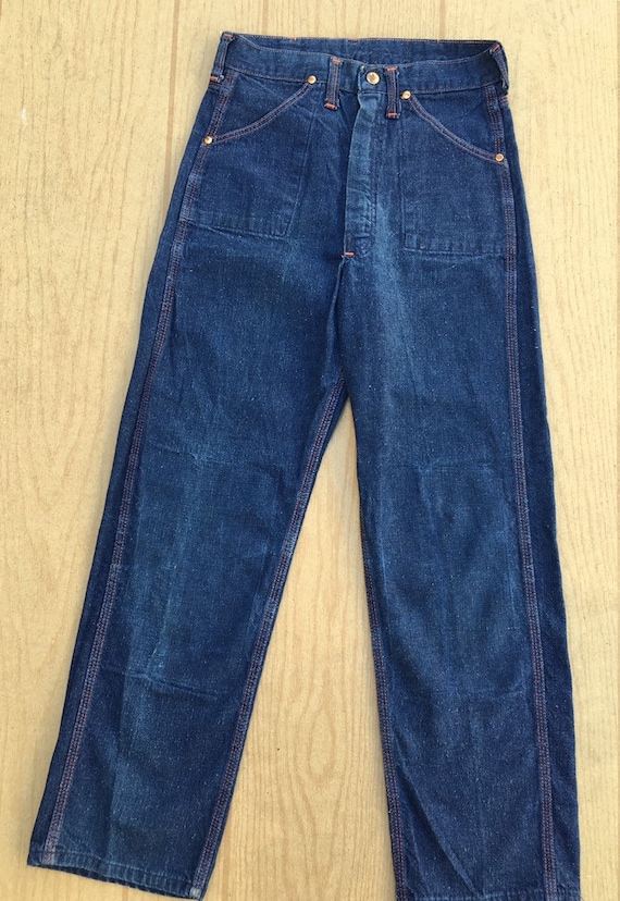 Sanforized 1940/50's índigo Denim Carpenter Pants Size 27 - Etsy