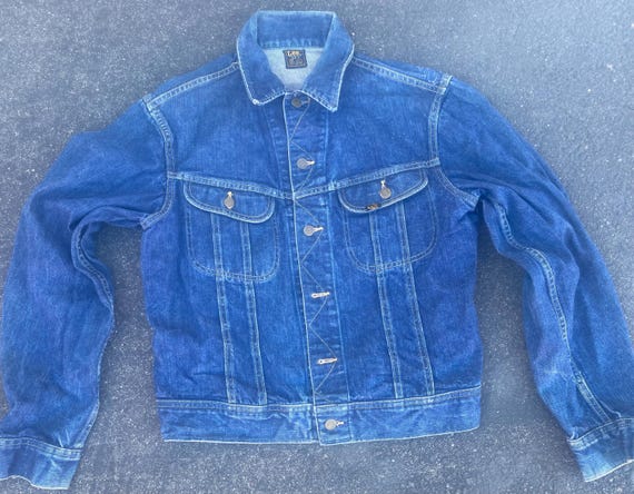 Lee sanforized 101-J 1950's unión made Indigo den… - image 1