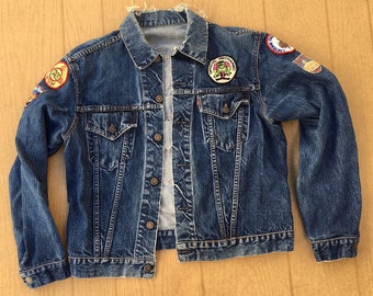 Levi's 1960's Big “E” indigo denim vintage jacket size 44